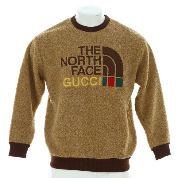 Gucci Jackets & Blazers - Gucci x The North Face Sweatshirt Acrylic Blend Brown